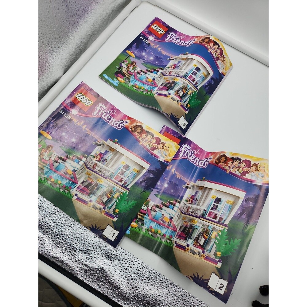 Lego Friends 41135 - Livi's Pop Star House 3 Complete Instruction Manuals Used